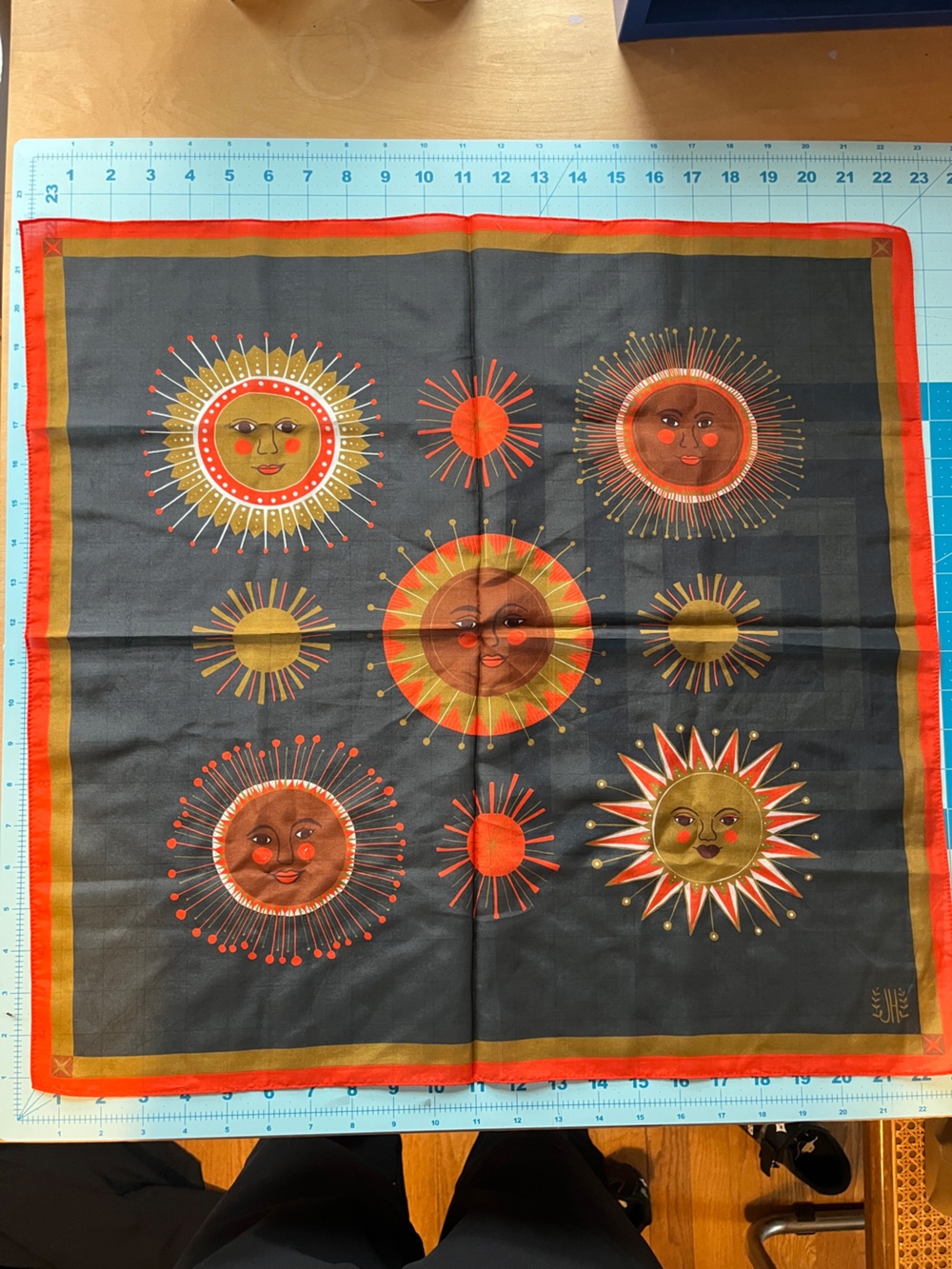 Jen Hewett 2021 Scarf Club Silk Cotton Scarf